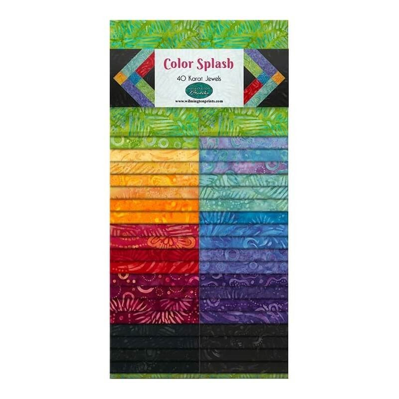 2 1/2" Jelly Roll - Color Splash Batik
