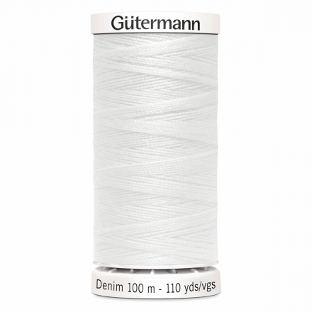 Gtermann Denimtrd - 1016 Hvid
