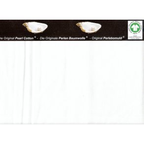 Perlebomuld - Knkket hvid