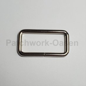 Firkantet ring 25 mm - 2 stk. slv