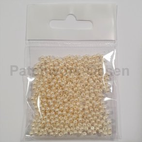 Voksperler 3 mm - Ecru