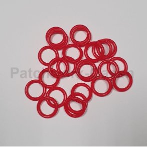 Plasticringe 24 stk. rde