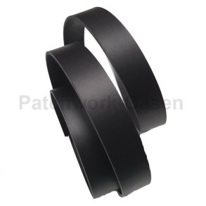 Lderrem sort 2 cm bred