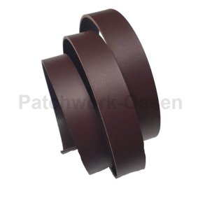 Lderrem brun 2 cm bred