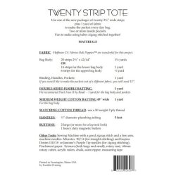 Twenty Strip Tote