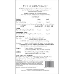 Mini Poppins bag - incl. metalstivere