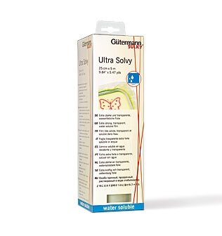 Ultra Solvy - oplselig plast - Tm rullen 2,7 m