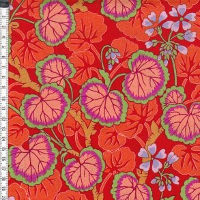 Kaffe Fassett - Climbing Geraniums Red