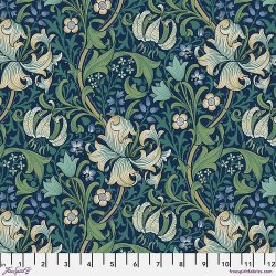 Golden Lily - Navy - William Morris