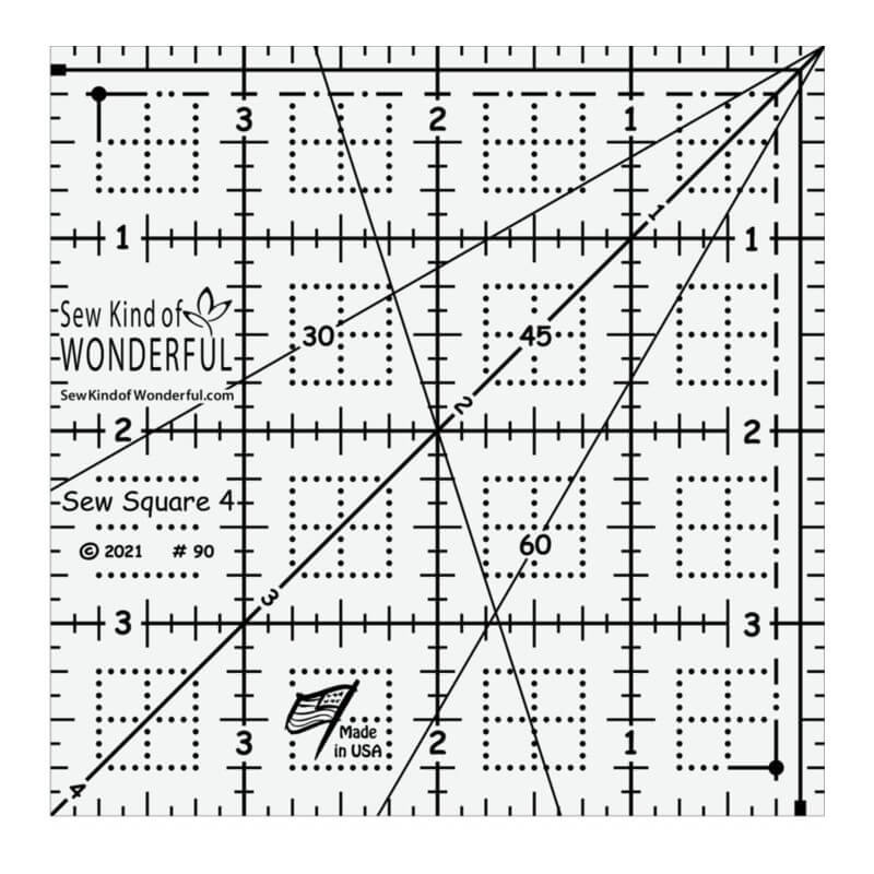 Sew Square ruler 4"