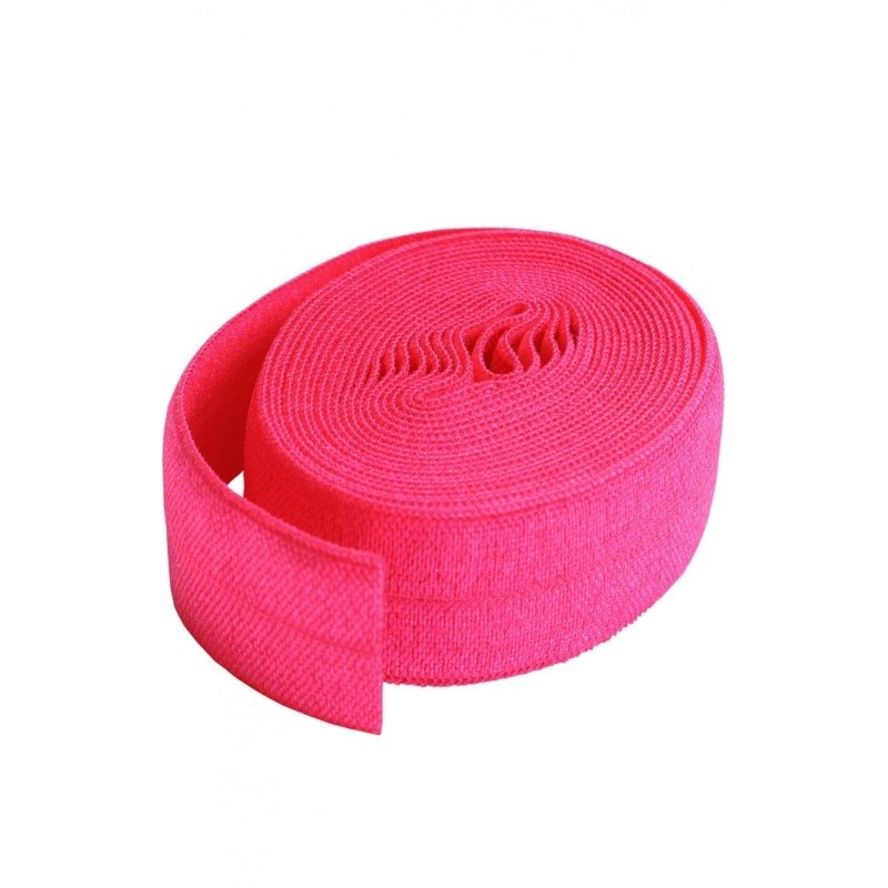 Fold over elastik - Pink