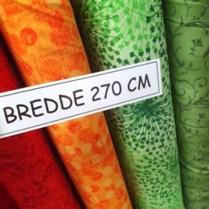 Ekstra brede bagsidestoffer - 270 cm